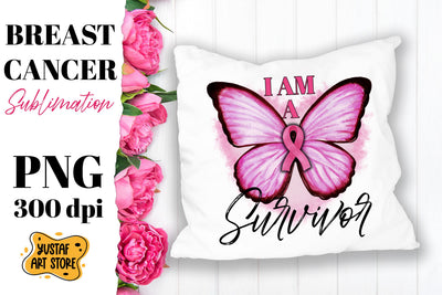 I am a Survivor. Breast Cancer sublimation/Pink October Sublimation Yustaf Art Store 