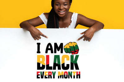 I am black every month SVG SVG DESIGNISTIC 
