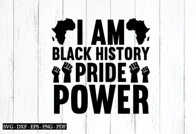 i am black history pride power svg SVG designstore 