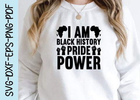 i am black history pride power svg SVG designstore 