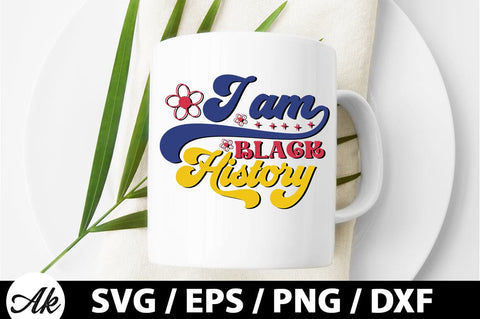 I am black history Retro SVG SVG akazaddesign 