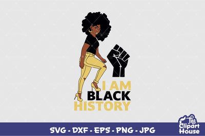 I Am Black History Stepping SVG The Clipart House 