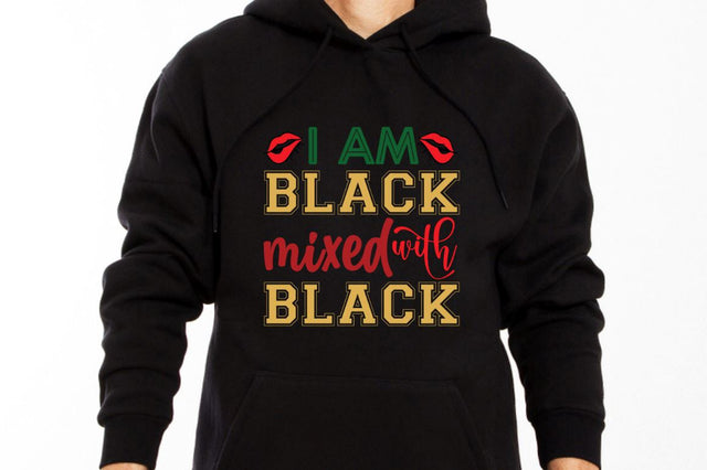 I am black mixed with black SVG SVG DESIGNISTIC 