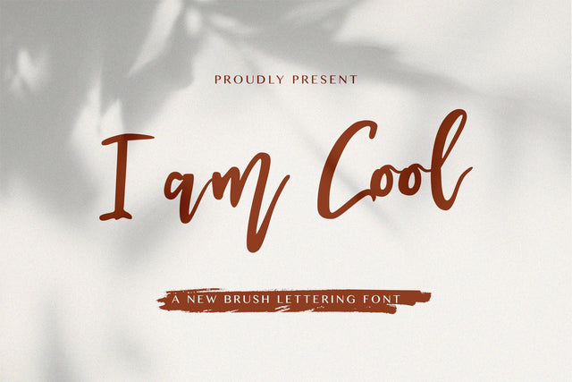 I am Cool - Brush Script Font Font StringLabs 
