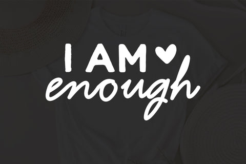 I am enough SVG, Women Empowerment, Positive SVG, Christian svg, motivational svg, inspirational SVG, Christian Mom svg, Mom svg, worthy svg SVG Fauz 