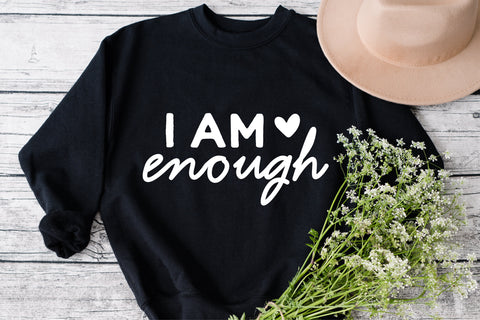 I am enough SVG, Women Empowerment, Positive SVG, Christian svg, motivational svg, inspirational SVG, Christian Mom svg, Mom svg, worthy svg SVG Fauz 