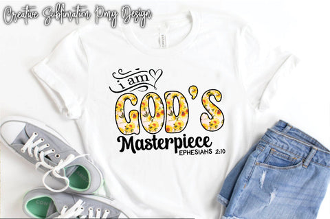 I Am God's Masterpiece Ephesians 2:10 Sublimation Creativeart88 