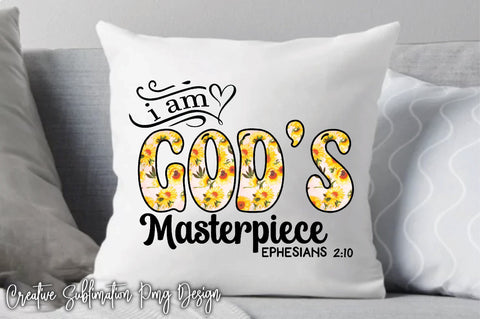 I Am God's Masterpiece Ephesians 2:10 Sublimation Creativeart88 