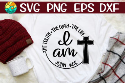 I Am - John - Cross - SVG PNG EPS DXF SVG On the Beach Boutique 