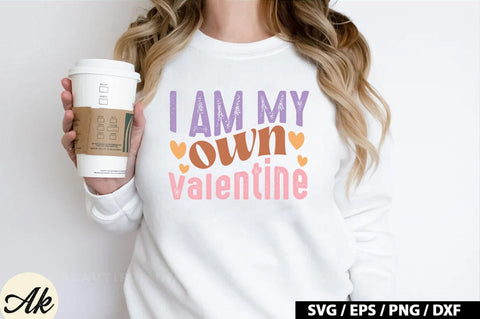 I am my own valentine Retro SVG SVG akazaddesign 