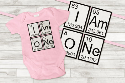 I am One Banner and Birthday Shirt SVG Designed by Geeks 
