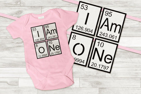 I am One Banner and Birthday Shirt SVG Designed by Geeks 