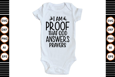 I Am Proof That God Answers Prayers svg SVG shah alam 