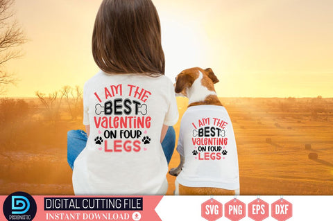 I am the best valentine on four legs SVG SVG DESIGNISTIC 