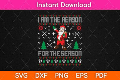 I am The Reason For The Season Svg Cutting File SVG Helal 