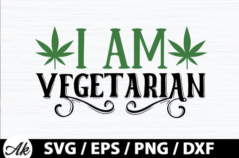 I am vegetarian SVG SVG akazaddesign 
