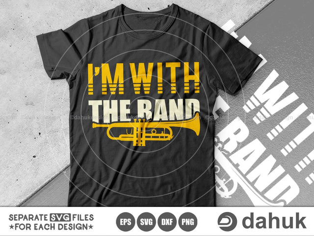 I am with the band SVG, Marching Band SVG, Color Guard svg, Cut file for silhouette, Circuit design space vinyl cut SVG dahukdesign 