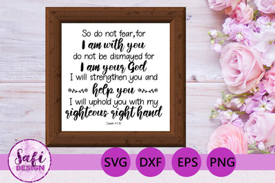 I am With You Bible Verse SVG SVG Safi Design 