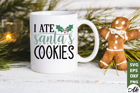 I ate santa's cookies SVG SVG akazaddesign 