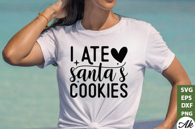 I ate Santa's cookies SVG SVG akazaddesign 