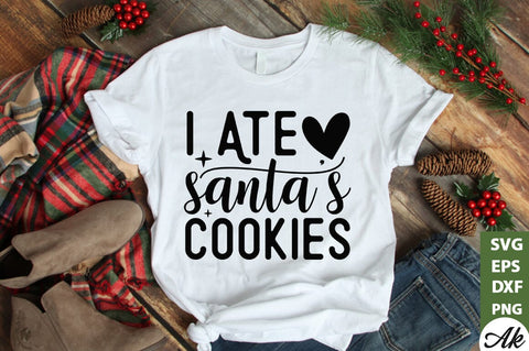I ate Santa's cookies SVG SVG akazaddesign 