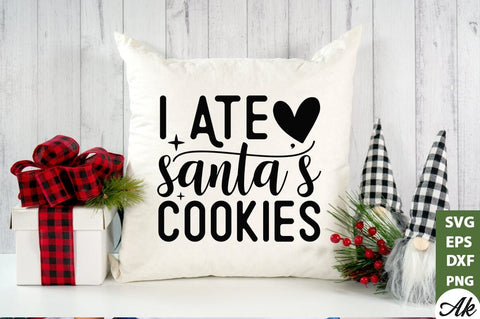 I ate Santa's cookies SVG SVG akazaddesign 