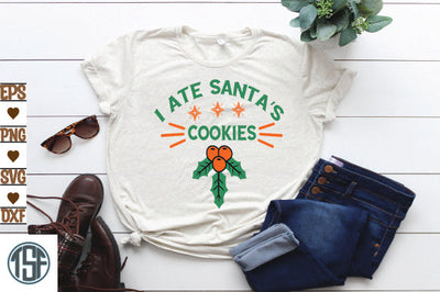 I ate Santa's cookies SVG thesvgfactory 