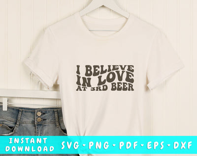 I believe in love at 3rd beer SVG, Anti Valentine's Day SVG, PNG SVG HappyDesignStudio 