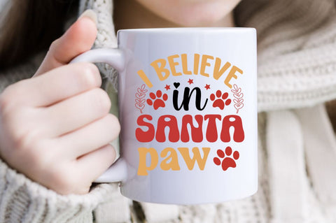 I Believe in santa paw SVG SVG DESIGNISTIC 