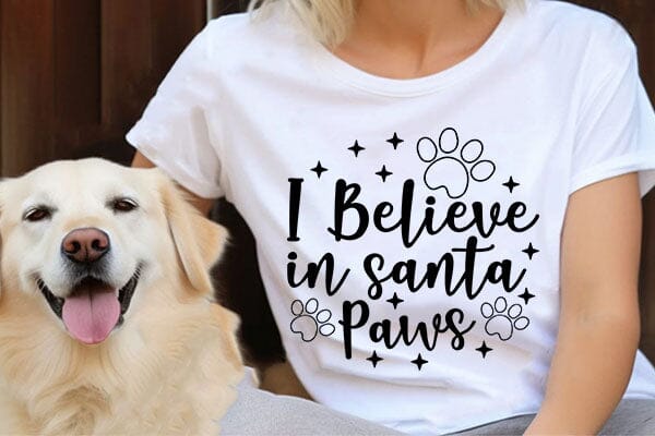 I Believe In Santa Paws SVG Angelina750 