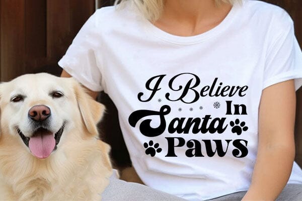 I Believe In Santa Paws SVG Angelina750 