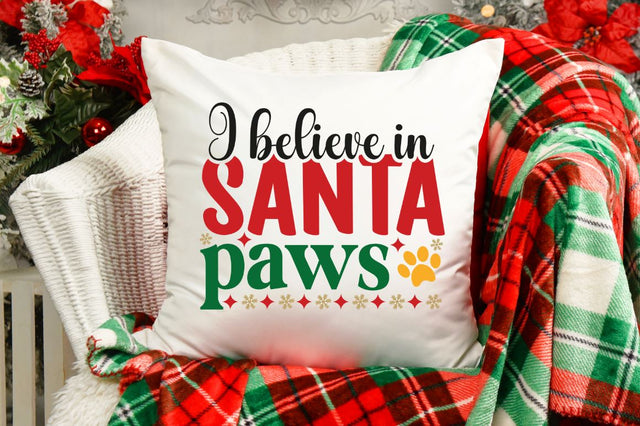 I believe in santa paws SVG SVG DESIGNISTIC 