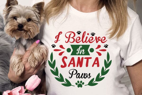 I Believe In Santa PawsI Believe In Santa Paws SVG Angelina750 