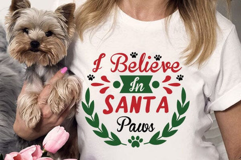 I Believe In Santa PawsI Believe In Santa Paws SVG Angelina750 