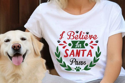 I Believe In Santa PawsI Believe In Santa Paws SVG Angelina750 