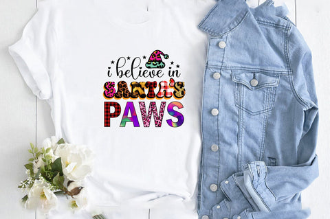 i believe in santa’s paws Sublimation SVGArt 
