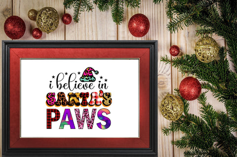 i believe in santa’s paws Sublimation SVGArt 