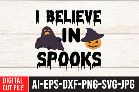 i Believe in Spooks SVG Cut File SVG BlackCatsMedia 
