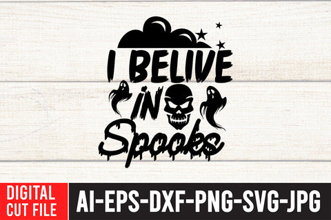 I Believe In Spooks SVG Cut FIle SVG BlackCatsMedia 