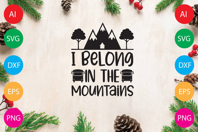 I Belong In The Mountains SVG CraftlabSvg29 