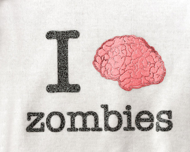I Brain Zombies SVG Designed by Geeks 