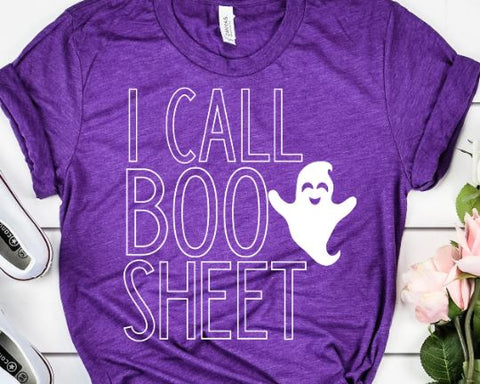 I Call Boo Sheet - Funny Halloween SVG SVG She Shed Craft Store 