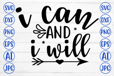 I Can And I Will SVG Cut File SVG Syaman 
