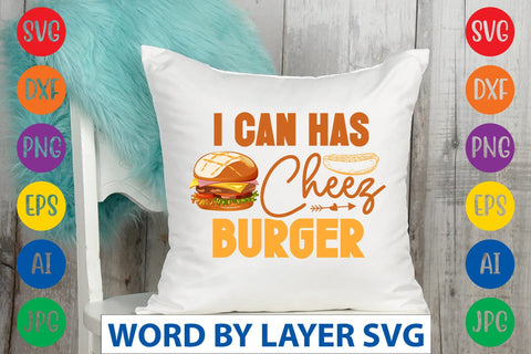 I Can Has Cheezburger SVG Design SVG Rafiqul20606 