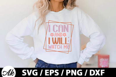I can & i will watch me Retro SVG SVG akazaddesign 