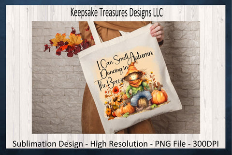I Can Smell Autumn Dancing In The Breeze, Autumn Scarecrow Design, Fall Scarecrow Shirt PNG, Sublimation Design, Digital Download Sublimation Keepsake Treasures Designs LLC. 