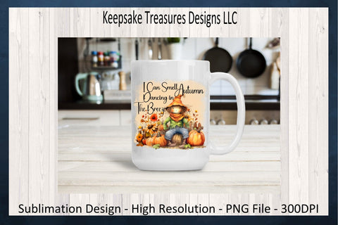 I Can Smell Autumn Dancing In The Breeze, Autumn Scarecrow Design, Fall Scarecrow Shirt PNG, Sublimation Design, Digital Download Sublimation Keepsake Treasures Designs LLC. 