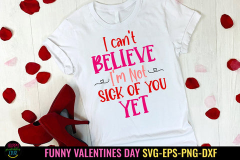 I Can't Believe SVG I Funny Valentines Day SVG I Cut Files SVG Happy Printables Club 