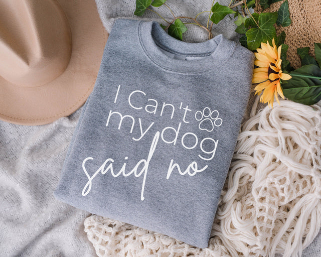 I Can't My Dog Said No SVG, Dog Svg,Funny Dog Svg,Dog Quote Svg,Funny Quote Svg,Dog Mom Svg,Dog Mama Svg, Dog Mug,Cricut, My belove Pets Svg SVG Fauz 