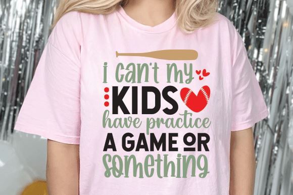 i can't my kids have practice a game or something SVG md faruk hossain 